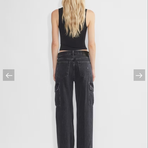 Denim Forum The Farrah High Rise Wide Cargo - Picture 4 of 8